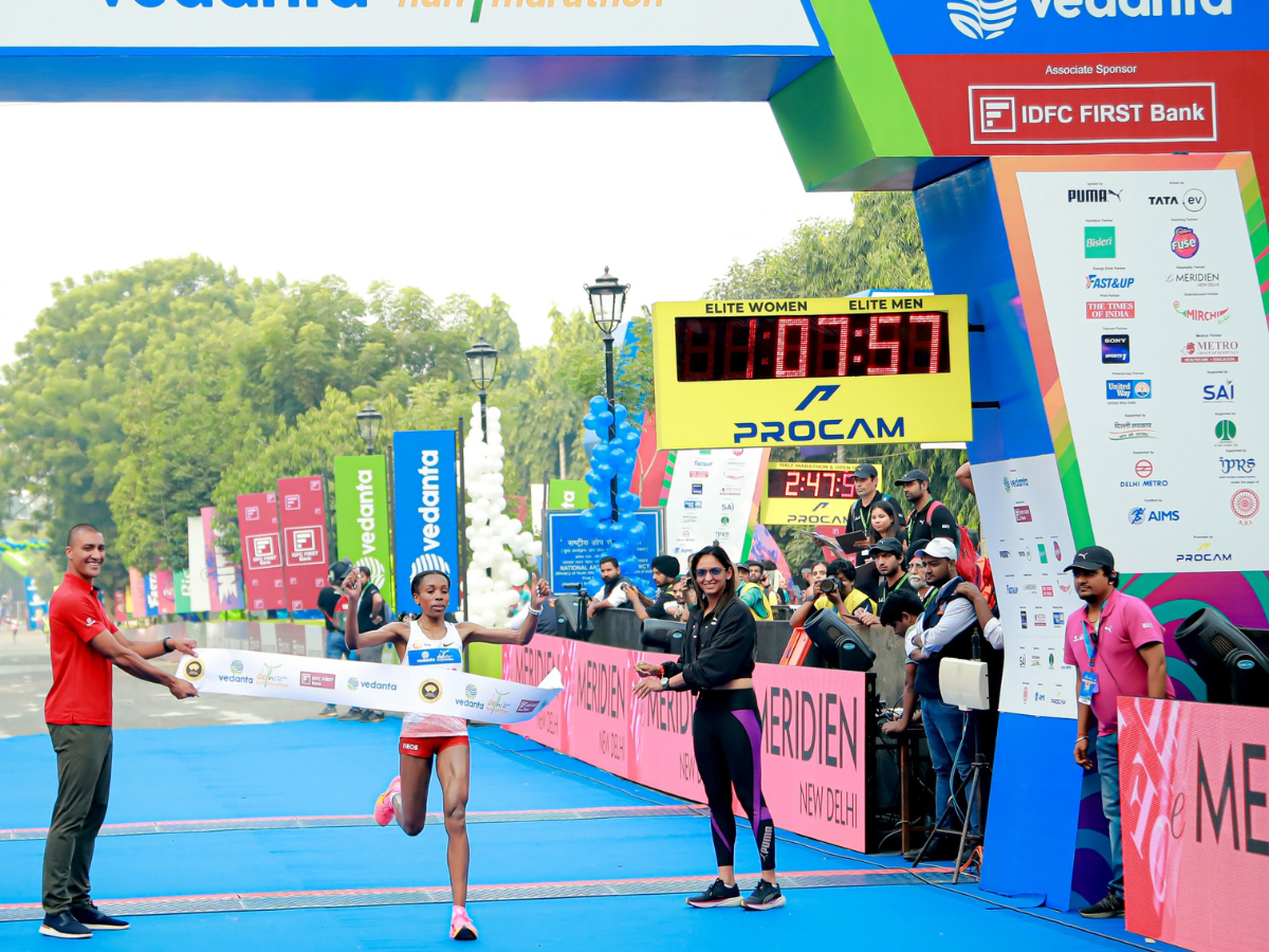 Faridabad Half Marathon runners