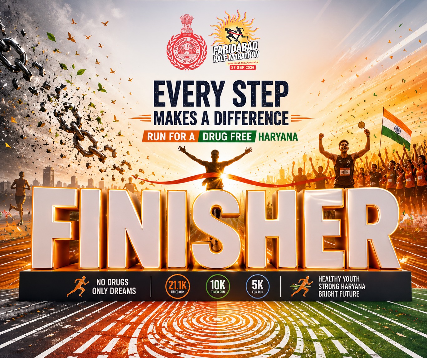 Faridabad Half Marathon Finisher